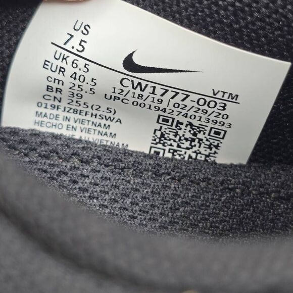 Nike React Miler Mens Running Shoe Black White Size 7.5 - Picture 11 of 15